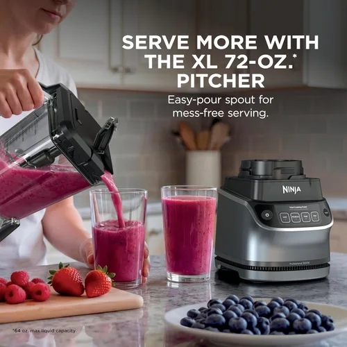 Miniatura 4 de Ninja UltraCrush - Sistema de cocina profesional 1500 W, licuadora de tamaño completo de 72 onzas, procesador de alimentos de 8 tazas y taza