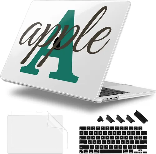 Miniatura 24 de Funda para MacBook Air 2026/2025/2024/2023 de 15 pulgadas M5 A3448/M4 A3241/M3 A3114/M2 A2941, elegante funda protectora rígida para MacBook Air