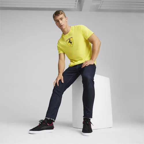 Miniatura 4 de PUMA Mens Scuderia Ferrari Race Tonal Shield Crew Neck Short Sleeve Casual Tops Casual
