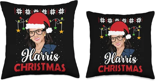 Miniatura 3 de Harris Christmas Kamala VP Vice President Funny Harris - Almohada de Navidad, 18 x 18 pulgadas, multicolor