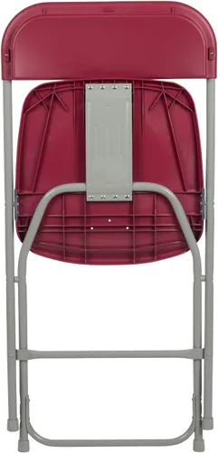Miniatura 11 de Flash Furniture Hercules Series Silla plegable de plástico, color rojo, paquete de 6, capacidad de peso de 650 libras, cómoda silla para eventos