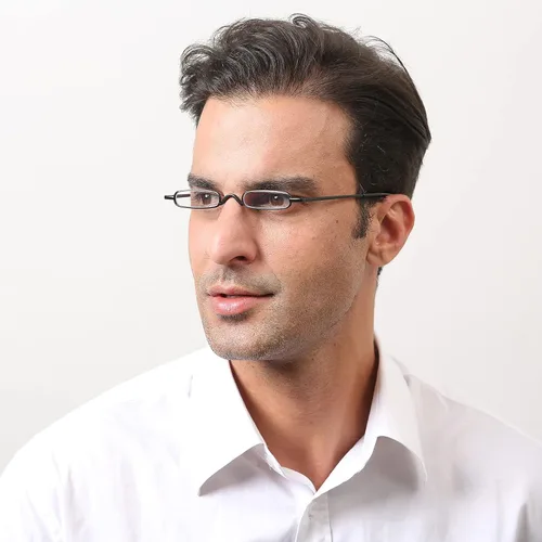 Miniatura 5 de Lentes de lectura ultra pequeños para hombres y mujeres, lectores de bolsillo delgados con clip para bolígrafo, carcasa de metal, bisagra