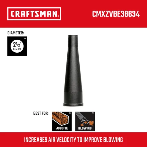 Miniatura 2 de CRAFTSMAN CMXZVBE38634 Accesorio de Válvula de Soplado Concentrado de 2 1/2 Pulgadas para Aspiradora de Taller Húmeda y Seca, Accesorio