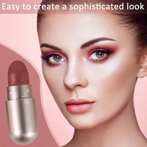 Miniatura 3 de Boobeen 12 colores paleta de sombra de ojos alta pigmentada iluminan sombra de ojos Set Blush resaltando polvo maquillaje set natural sombra de ojos