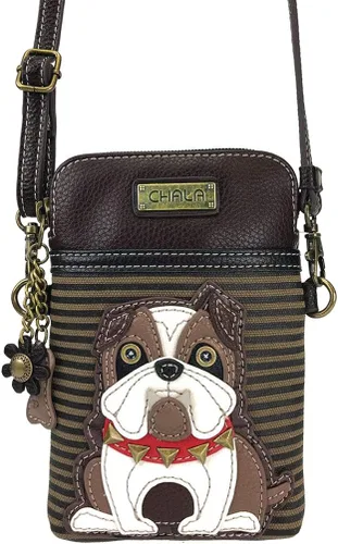 Miniatura 3 de Chala - Bolsa cruzada de piel sintética multicolor con correa ajustable para teléfono celular