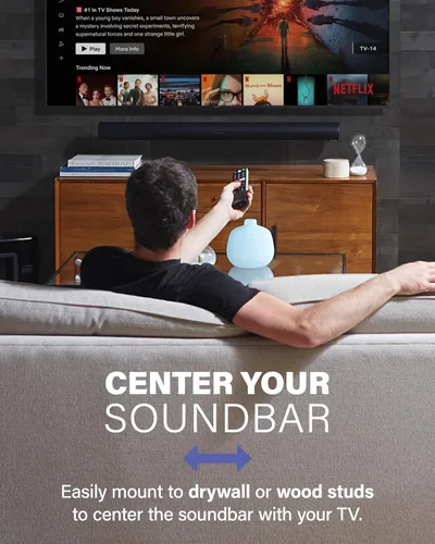 Miniatura 4 de SANUS Soporte de pared extensible para barra de sonido para Sonos Arc y Sonos Arc Ultra Soundbar – Ajuste de profundidad de 5 pulgadas optimizado