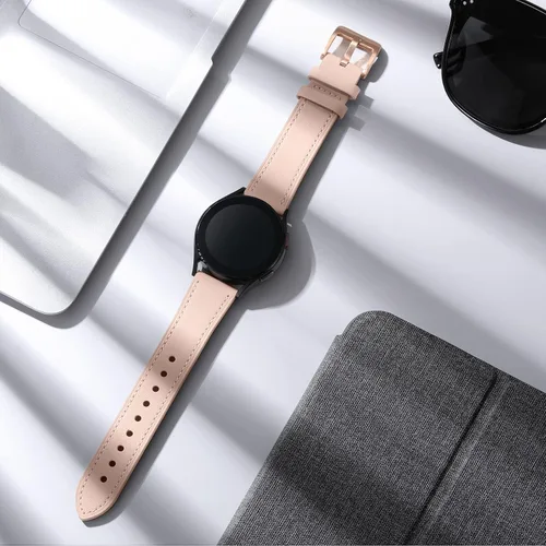 Miniatura 4 de Correa de cuero GEAK compatible con Samsung Galaxy Watch 7 de 40 mm, 44 mm, Galaxy Watch 6 5 4 de 40 mm, 44 mm, Galaxy Watch 6 Classic de 47 mm, 43