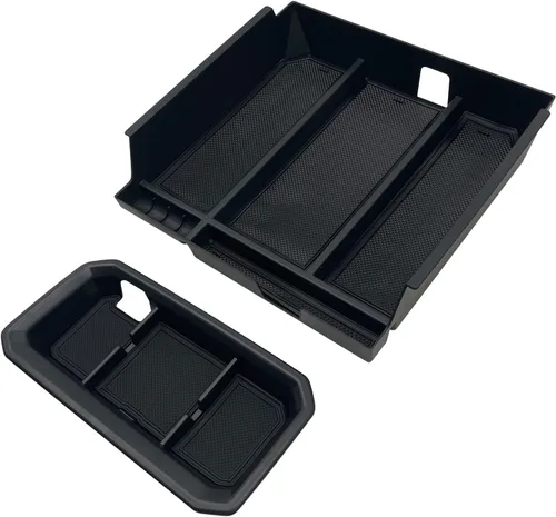 Compatible con accesorios Toyota Tundra Organizador de bandeja de consola central para Tundra 2022 2023 2024 2025 Inserto ABS Caja de almacenamiento