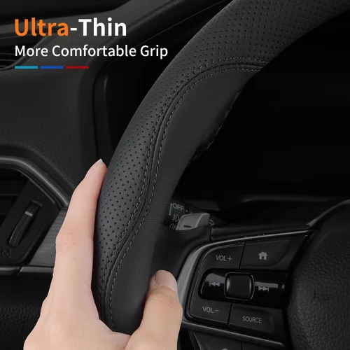 Miniatura 5 de XHRING Funda para Volante de Coche para Honda Civic Accord CRV HRV Pilot Passport Odyssey Element Insight Fit Ridgeline Clarity City LX EX EXL Si