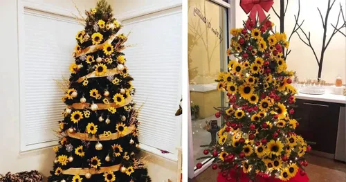 Miniatura 7 de Guirnalda de girasoles artificiales con luces preiluminadas, decoración de girasol de 16.5 pies, enredaderas falsas, flores colgantes, guirnalda