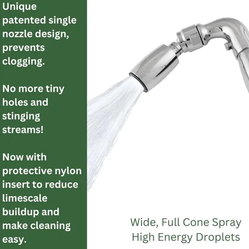 Miniatura 2 de High Sierra Showerheads® - Cabezal de ducha de mano de metal sólido con válvula de goteo - WaterSense Certified Low Flow 1.5 GPM: acabado de bronce