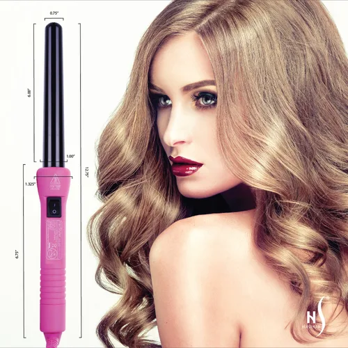 Miniatura 7 de Herstyler Superstyler - Plancha rizadora grande rosa, juego de varita rizadora y alisadora