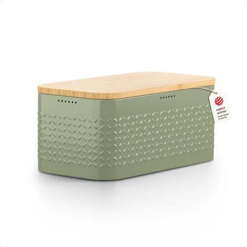 Miniatura 7 de LARS NYSØM Panera I Caja de pan de metal para una frescura duradera con almohadillas antideslizantes I Papelera para productos horneados con tapa