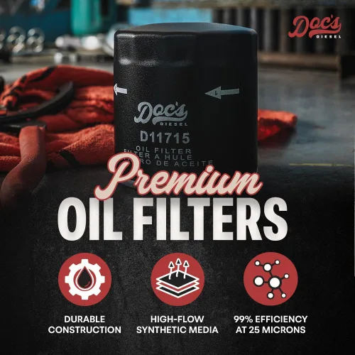 Miniatura 2 de Doc's Diesel Filtro de aceite D11715 Compatible con Chevrolet/GMC 3.0L Duramax 2020+ Sustituye a PF66