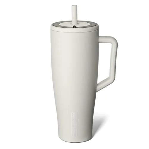 Miniatura 38 de BrüMate Era Vaso térmico con asa y pajilla, 40 onzas, 100% a prueba de fugas, con tapa, hecho de acero inoxidable, base apta para portavasos, moca
