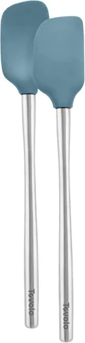 Miniatura 29 de Tovolo Flex-Core - Espátula con mango de acero inoxidable, cabeza de silicona resistente al calor y libre de BPA, segura para sartenes de hierro