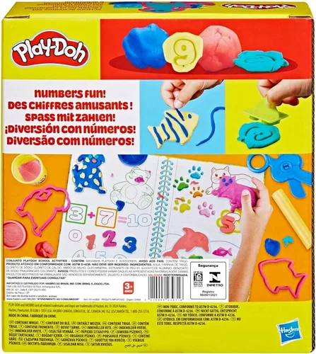 Miniatura 4 de Play Doh - Juego de aprendizaje creativo que incluye mantel, calcomanías, 5 cortadores de animales, 10 sellos, 3 herramientas y 5 latas de masa