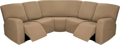 Miniatura 15 de PureFit - Funda para consola reclinable para fundas de sofá reclinable, fundas deslizantes súper elásticas para la parte media del sofá reclinable
