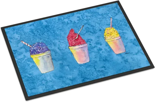 Caroline's Treasures 8780MAT - Felpudo de bolas de nieve y conos de nieve de 18 x 27 pulgadas, para interiores y exteriores, para entrada,