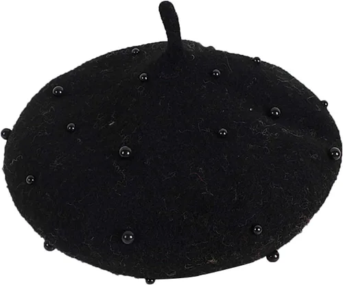 Gorros de boina de perlas para bebés y niñas, sombreros de lana para fiesta de bebé, sombreros de primavera y verano, accesorios para bebés de 2 a 6