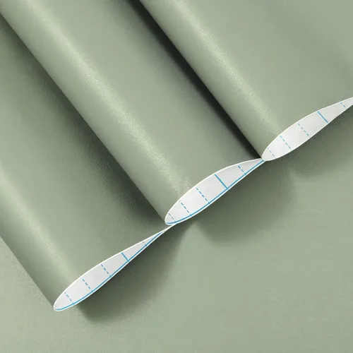 Miniatura 6 de practicalWs Papel tapiz de color verde salvia, papel de contacto verde para pegar y despegar, 17.7 x 118.1 pulgadas, papel tapiz removible de vinilo