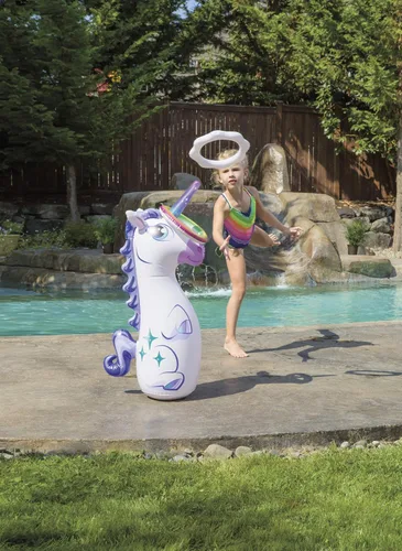 Miniatura 5 de Toysmith Uni-Toss - Juguete inflable para lanzar anillos de piscina, tamaño grande