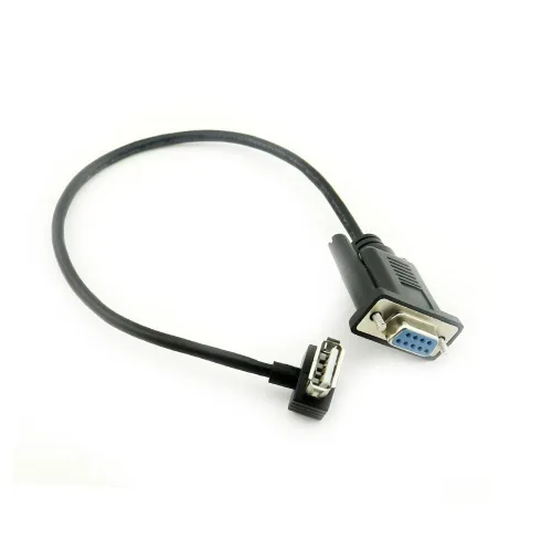 Miniatura 6 de Vanki 1 unids RS232 DB9 hembra a USB 2.0 A hembra adaptador de cable serie convertidor 8 pulgadas 9.8 in