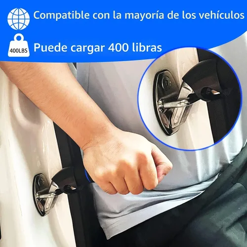 Miniatura 5 de Mango de puerta de coche KOUNATSURI para ancianos, asa de asistencia de vehículo, mango multifunción, barra de cierre de puerta de coche para Azul