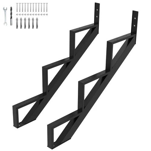 Miniatura 21 de Paquete de 3 elevadores de escalera de acero de 1 escalón, cuerda de escalera de metal resistente, cuerda de escalera de acero resistente