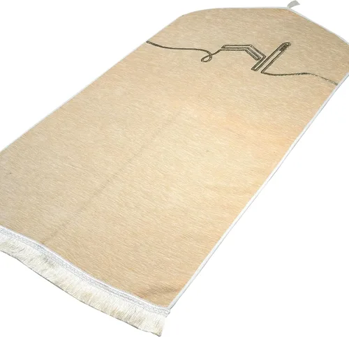 Miniatura 3 de Modefa Alfombra de oración islámica turca, felpilla tejida de lujo, Sajjadah, alfombra minimalista para oración de Ramadán, regalo de Eid, moderna