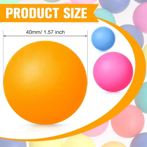 Miniatura 3 de Lewtemi Paquete de 300 pelotas de tenis de mesa, bolas de plástico de 0.08 oz y 1.575 in, pelotas hinchables para decoración de fiestas, Con