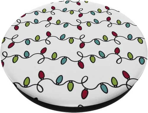 Miniatura 2 de Lindo patrón de Navidad navideño vintage luces PopSockets intercambiables PopGrip