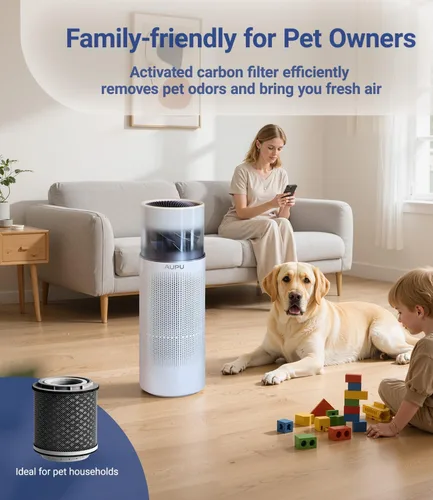 Miniatura 3 de Purificador de aire 2 en 1 con humidificador, purificadores de aire para el hogar, habitación grande, humidificador y purificador de aire en un