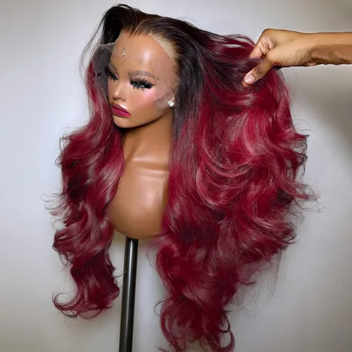 Miniatura 10 de BAIICS Pelucas de cabello humano rubio miel con encaje frontal transparente HD de 13 x 6 pulgadas, peluca frontal de encaje transparente HD 12A
