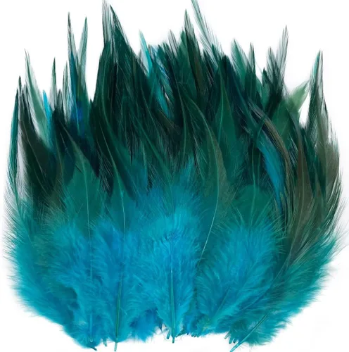 Miniatura 9 de 200 plumas rojas burdeos para manualidades, 5-7 pulgadas, pluma de gallo para atrapasueños, suministros de boda, hogar, fiesta, decoración, aretes