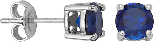 Miniatura 13 de Amazon Essentials Aretes redondos de plata de ley con piedra natal (anteriormente colección Amazon)