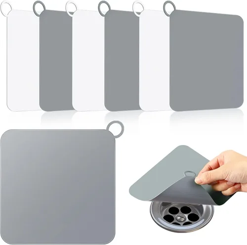 Yinkin 6 Piezas Cubiertas de Desagüe para Mantener Alejados los Insectos Tapones de Silicona para Piso de Ducha y Bañera Tapones de Desagüe para