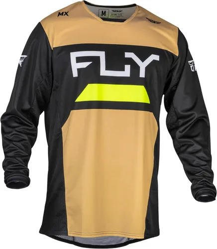 Miniatura 4 de Fly Racing Camiseta Kinetic Prix para adultos 2024, color gris hielo/carbón/alta visibilidad pequeña; 377-421S