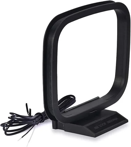 Miniatura 5 de Bingfu Antena dipolo de radio FM de 75 ohmios Antena de bucle AM para receptor estéreo en el hogar Pioneer interior Onkyo Yamaha Marantz Radio FM AV