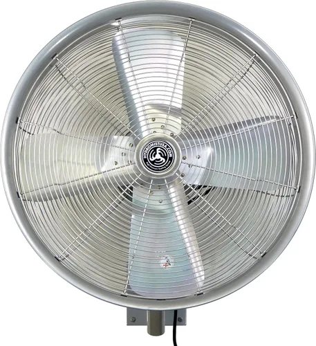 Miniatura 8 de HydroMist Ventilador oscilante de pared para exteriores, control de 3 velocidades en el motor, hoja de alumbre, soporte de montaje y cubierta