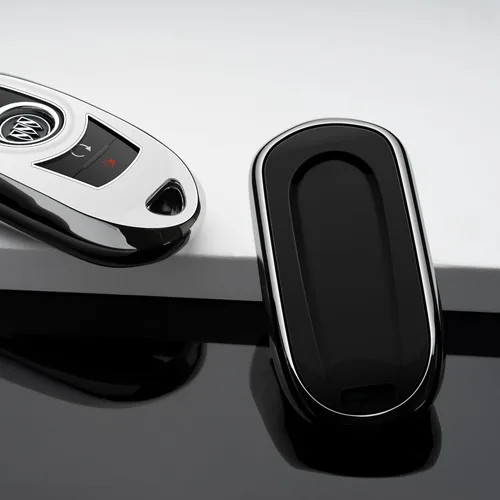 Miniatura 4 de Funda para Llavero de Buick Funda para Llavero de Coche Protector de Llave Estuche para Llavero Soporte para Cadena de Llaves Accesorios Plateado