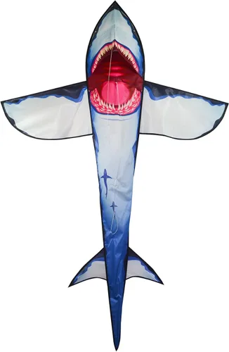 Miniatura 6 de in The Breeze 3D Shark Kite - Single Line - Easy-Flying - Includes Kite Line and Bag