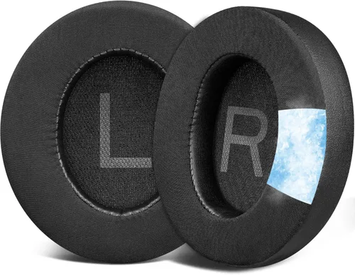 SOULWIT Almohadillas de gel refrescante de repuesto para auriculares Anker Soundcore Space Q45, almohadillas para los oídos con tela de seda de
