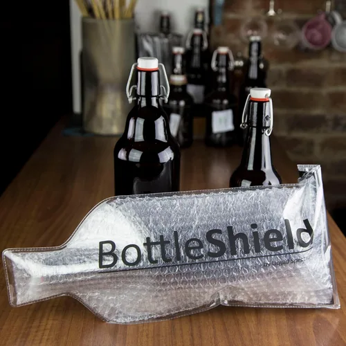 Miniatura 8 de Liquid Spectrum Bottle Shield - Bolsa de viaje reutilizable con protector de vino (paquete de 6), funda irrompible para botella, a prueba de fugas