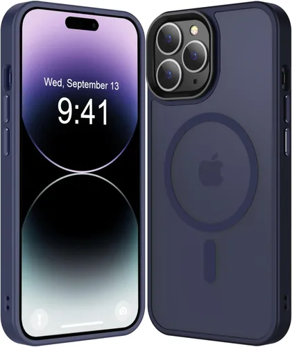 Miniatura 70 de Fuerte magnético para iPhone 11, compatible con Magsafe, [resistente a caídas de 13 pies] Funda trasera translúcida mate con sensación de piel