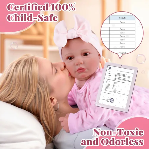 Miniatura 2 de BABESIDE Reborn Baby Doll Boy - Muñeca realista de vinilo suave de 20 pulgadas con cuerpo posable y accesorios, muñeca de bebé recién nacido