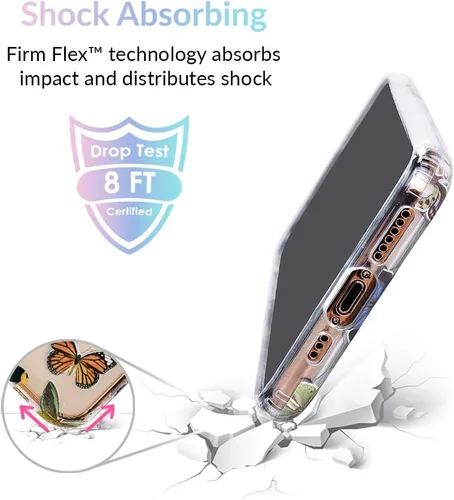Miniatura 4 de Velvet Caviar Funda transparente para iPhone 11 Pro Max con diseño de mariposas para niñas y mujeres, bonitas fundas protectoras para teléfonos