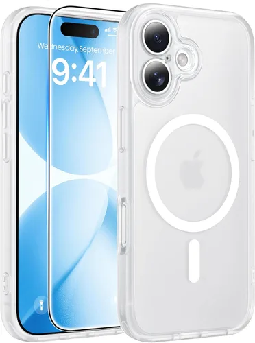 Miniatura 200 de FNTCASE - Funda para iPhone 16 Pro: magnética, mate, translúcida, de grado militar, protectora contra caídas, resistente, fina, duradera y a prueba