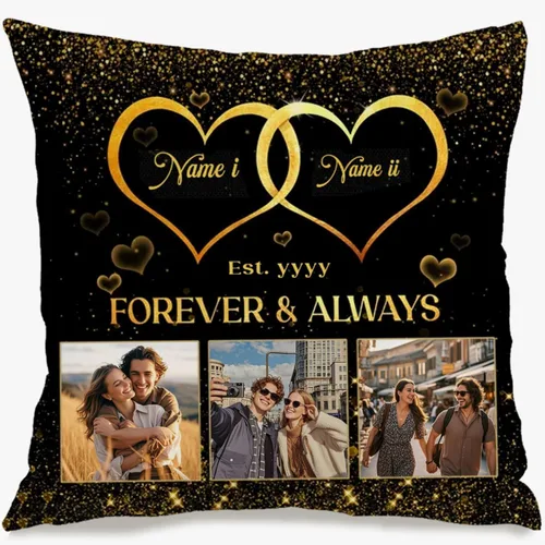 Miniatura 15 de Personalized Pillow Cover Combining 6 Images and Text for Mom, Cozy Throw Cushion Ideal as a Heartfelt Gift for Family Holidays Special Occasions or