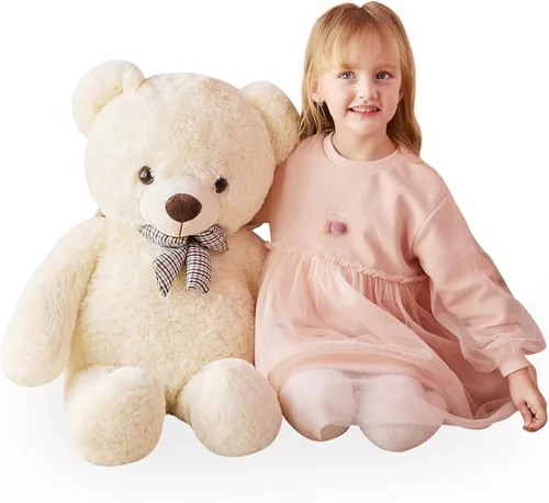 Miniatura 18 de IKASA Oso de Peluche Gigante Animal de Peluche Juguete de Felpa, 47 pulgadas Grande Lindo Jumbo Juguetes Suaves, Enorme Gran Esponjoso Gordo Negro